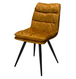 Dining chair Arina, golden tone, H84x45x47cm, seat height 40cm