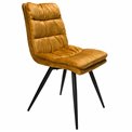 Dining chair Arina, golden tone, H84x45x47cm, seat height 40cm