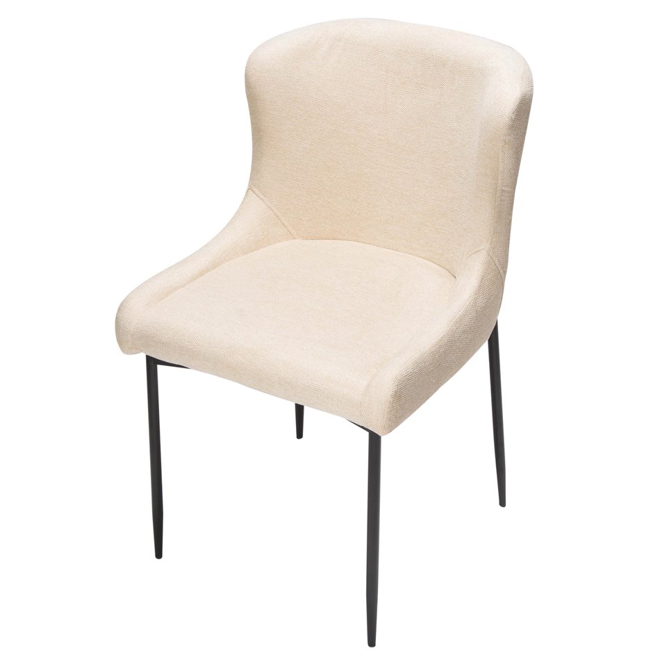 Dining chair Glam, cream, 64x81x51cm, seat height 49cm