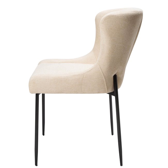 Dining chair Glam, cream, 64x81x51cm, seat height 49cm