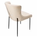 Dining chair Glam, cream, 64x81x51cm, seat height 49cm