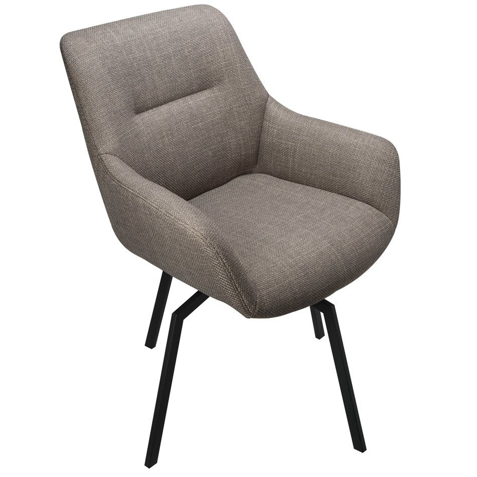 Стул Sennen, , вращающийся на 360, темно-серый, H84x63x63см, высота сиденья 45см