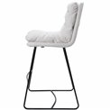 Барный стул Teddy, белый, H109x60.5x43см, высота сиденья 80см