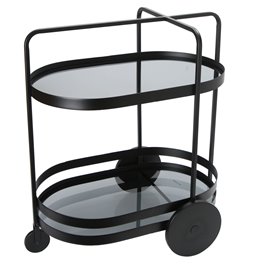 Сервировочный столик Totler, черный, H66.5x45.5x74см