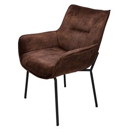 Chair Sandy 27, brown, H89x59x66cm, seat height 47cm