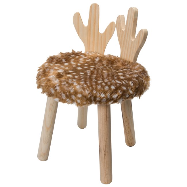 Kids chair Deer, brown, D27xH38cm