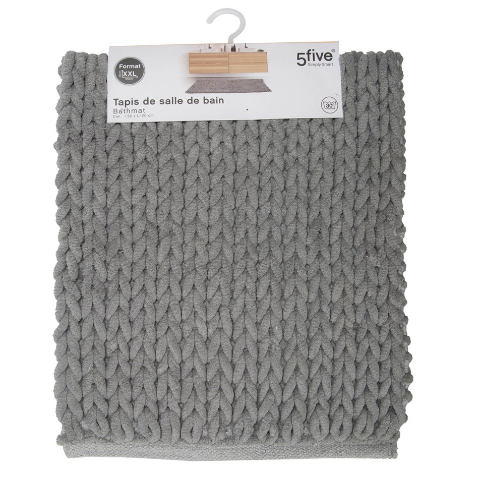 Bath mat Elpais, grey, 50x120x2cm