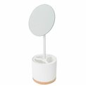 Table mirror Modern with organizer, white, 36x13cm