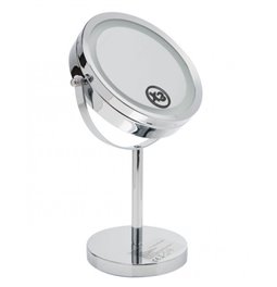 Зеркало на подставке с LED, D19cm