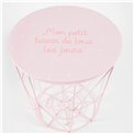 Table with storage space Kumi, pink, D29.5cm H30cm