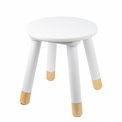 Stool Sweet, white, H26.5cm, D24cm