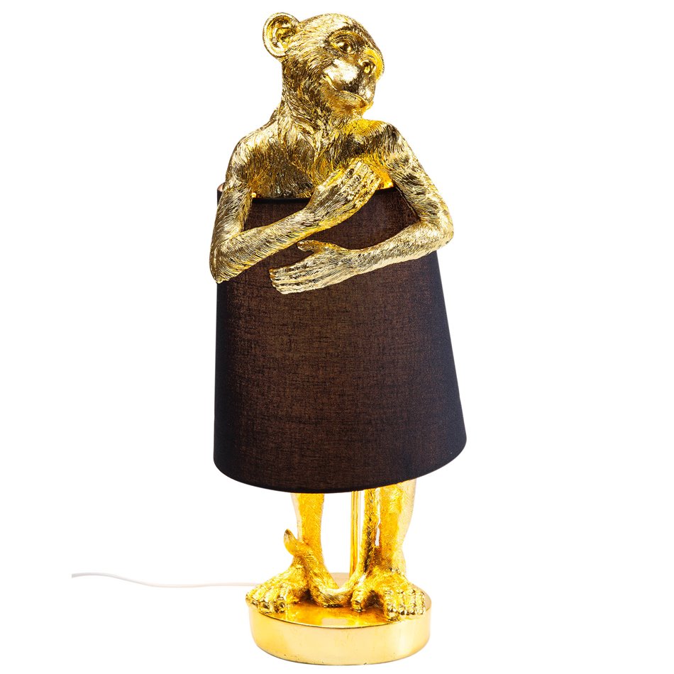 Galda lampa Animal Monkey Gold, H56x23x23cm, E14 5W(MAX)