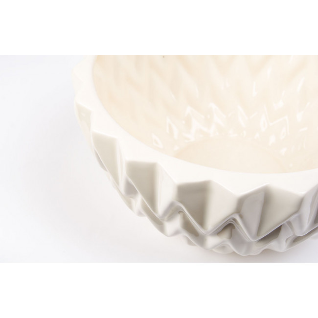 Decorative bowl Bohemian arrow, cream colour, 23x23x12cm