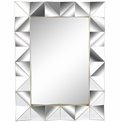 Wall mirror, champagne tone, 56x4x73,5cm