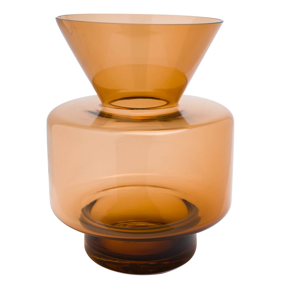 Vase, glass, D15x20cm