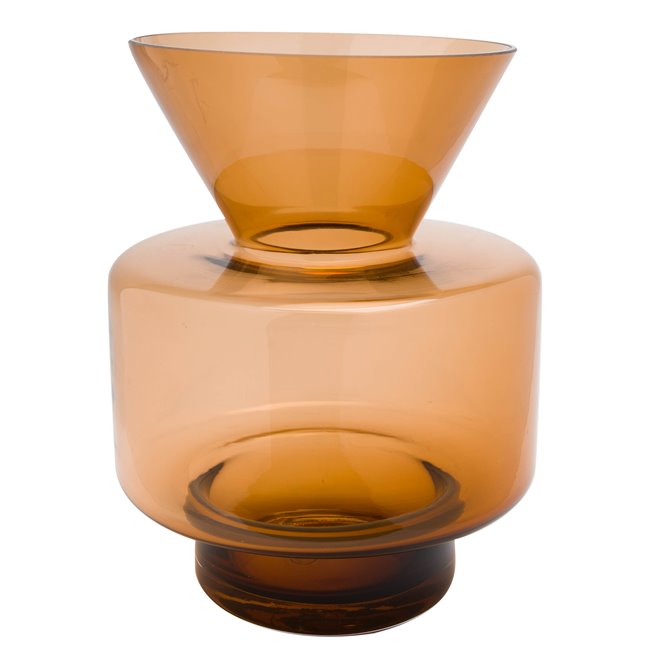 Vase, glass, D15x20cm