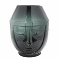 Vase Face, glass, D13x17cm
