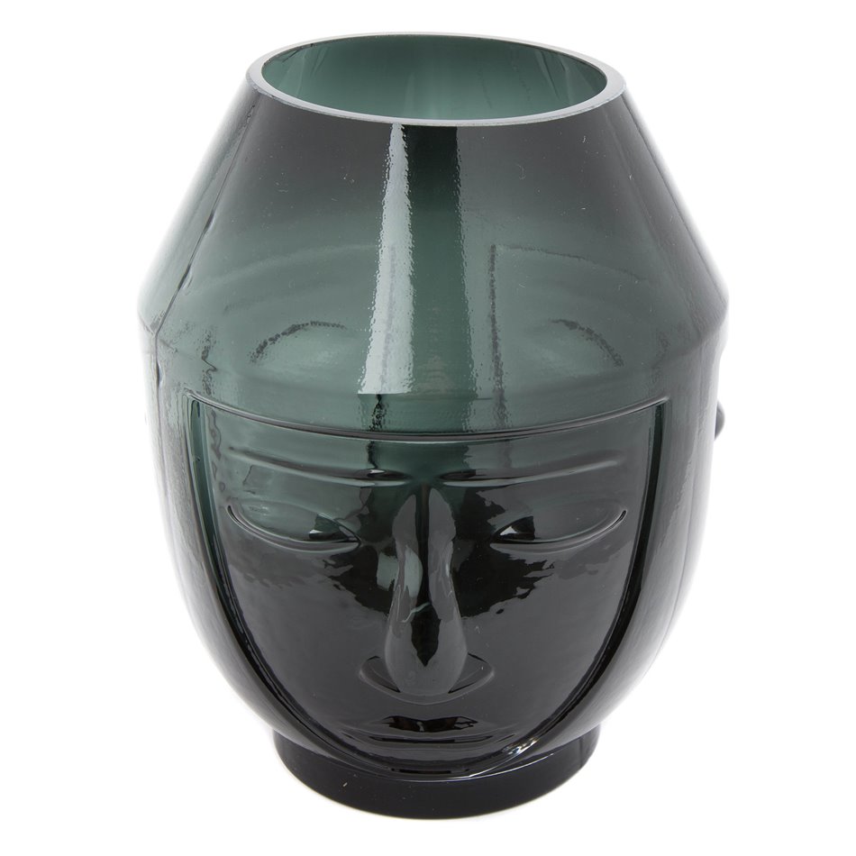 Vase Face, glass, D13x17cm