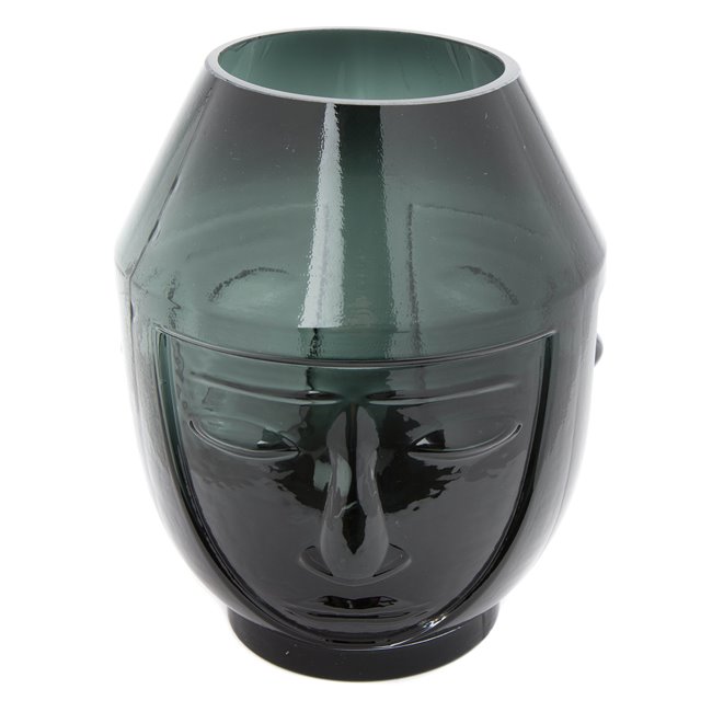 Vase Face, glass, D13x17cm