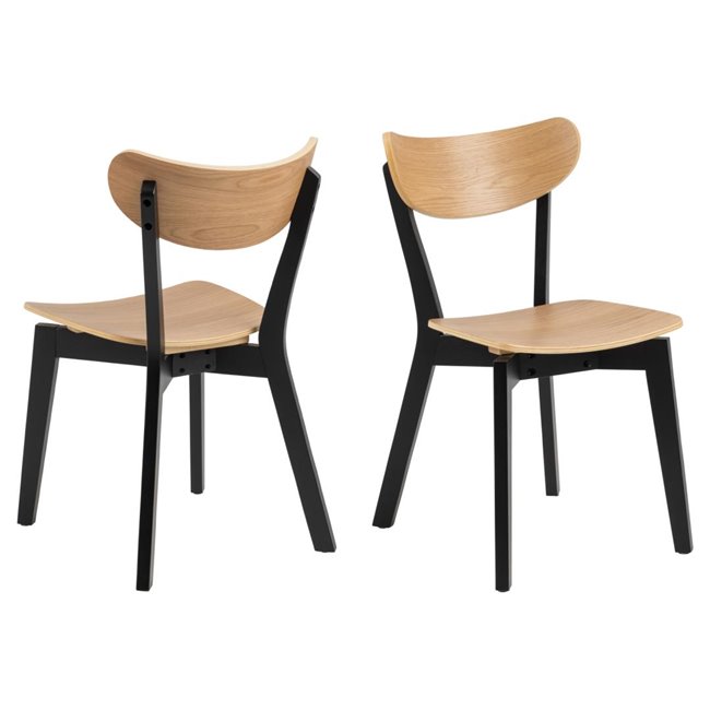Обеденный стул Aroxby, комплект из 2шт., натурального цвета, H79.5x45x55см, высота сиденья 42.5см