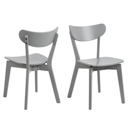 Dining chair Aroxby, set of 2 pcs, grey, H79.5x45x55cm, seat height 42.5cm