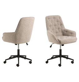 Office chair Ariko, beige, H106x60x67.5cm, seat height 47-57cm