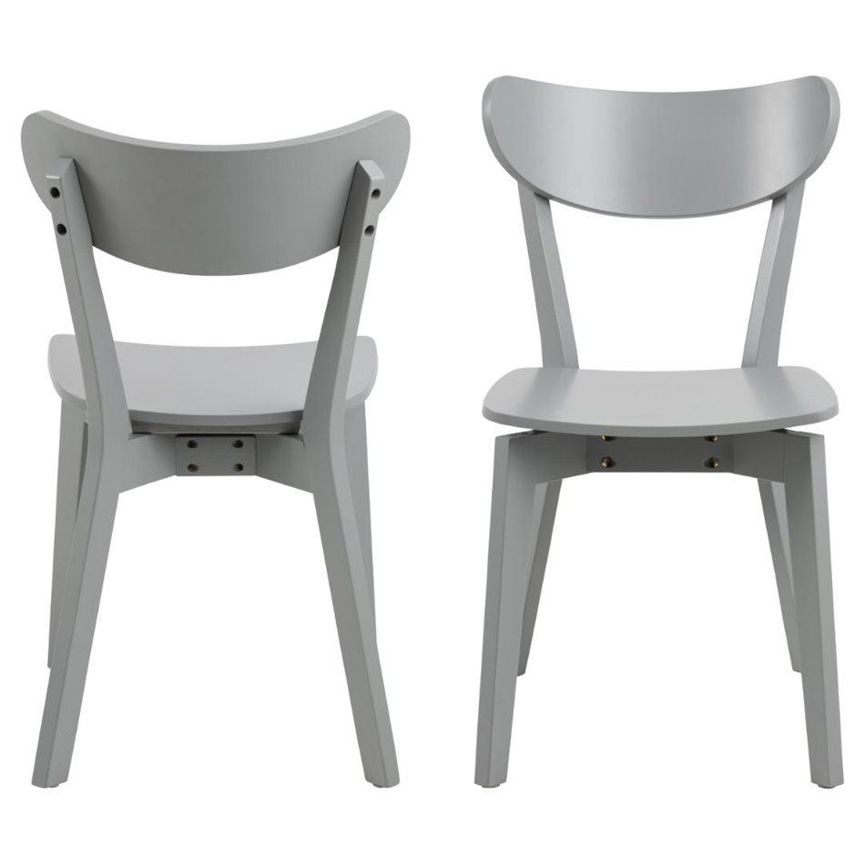 Dining chair Aroxby, set of 2 pcs, grey, H79.5x45x55cm, seat height 42.5cm