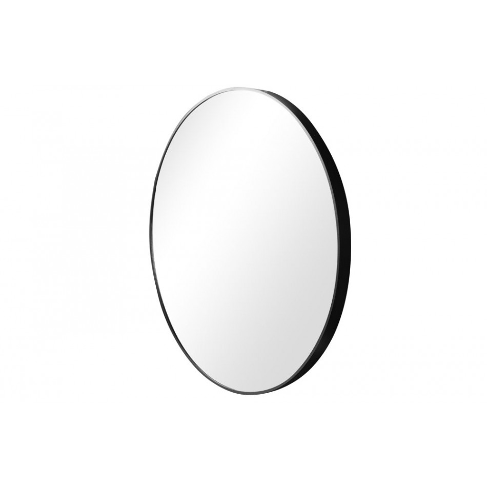 Sienas spogulis Iza, melnā krāsā, D80x4cm