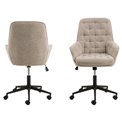 Office chair Ariko, beige, H106x60x67.5cm, seat height 47-57cm