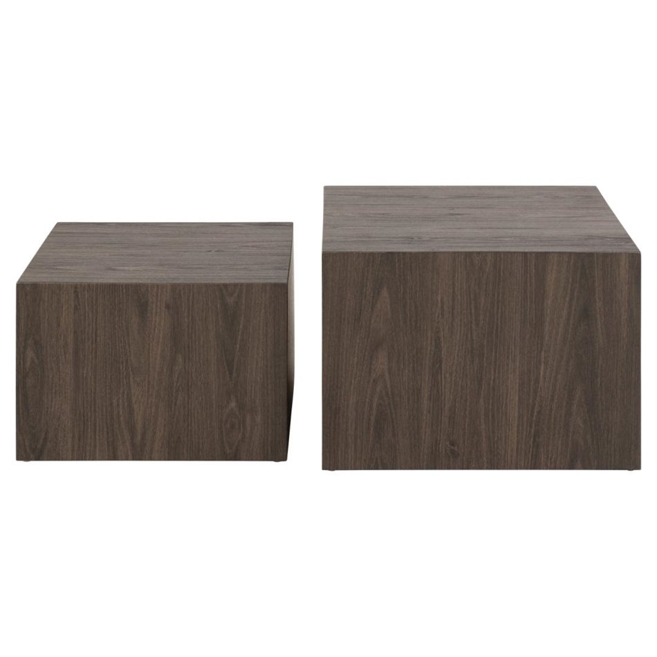 Coffee table set Aice, brown, H40x58x58cm 
