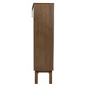 Display cabinet Alina, brown, H145x72x36cm 