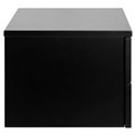 Bedside table Avignon, black, H25x37x32cm 