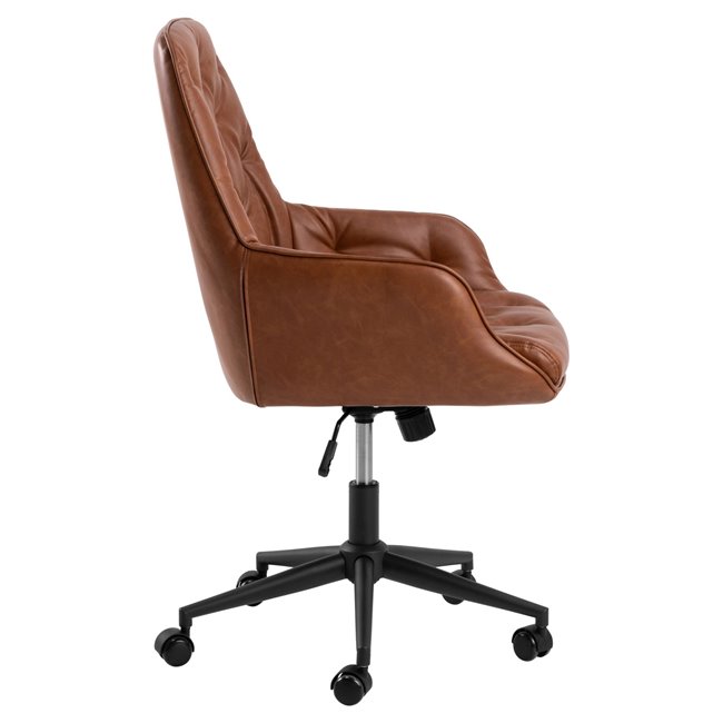 Office chair Ariko, brown, H106x60x67.5cm, seat height 47-57cm