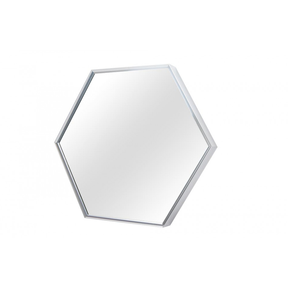 Настенное зеркало Idena hexagon, цвет серебро, 40x40см 