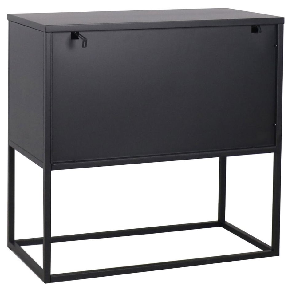Sideboard Acevton, black, H80x82x40cm 