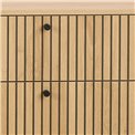 Chest of drawers Albany, natural color, H80x158x40cm 