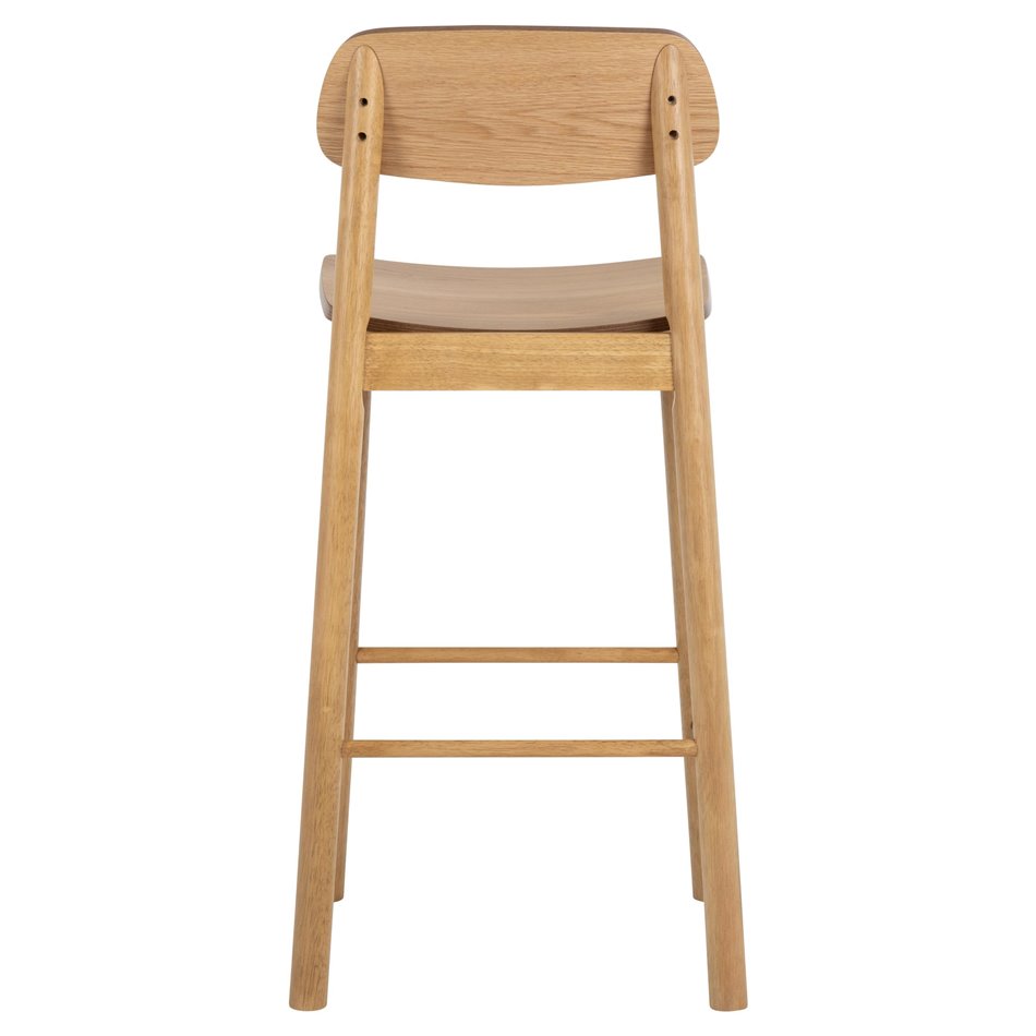 Bar chair Arlov, set of 2 pcs, natural color, H105x43.5x46.5cm, seat height 74cm
