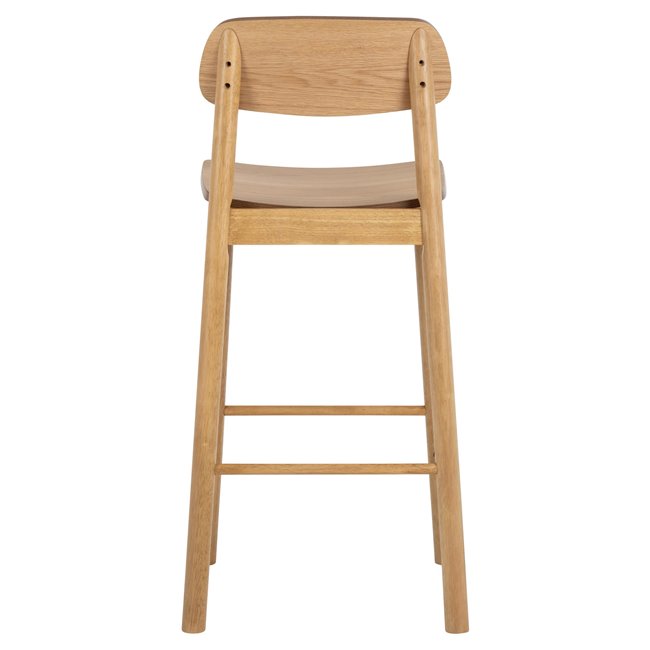 Bar chair Arlov, set of 2 pcs, natural color, H105x43.5x46.5cm, seat height 74cm
