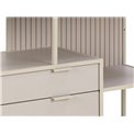 Bookcase Seaford, light grey/beige, H78x114x35cm 
