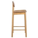 Bar chair Arlov, set of 2 pcs, natural color, H105x43.5x46.5cm, seat height 74cm