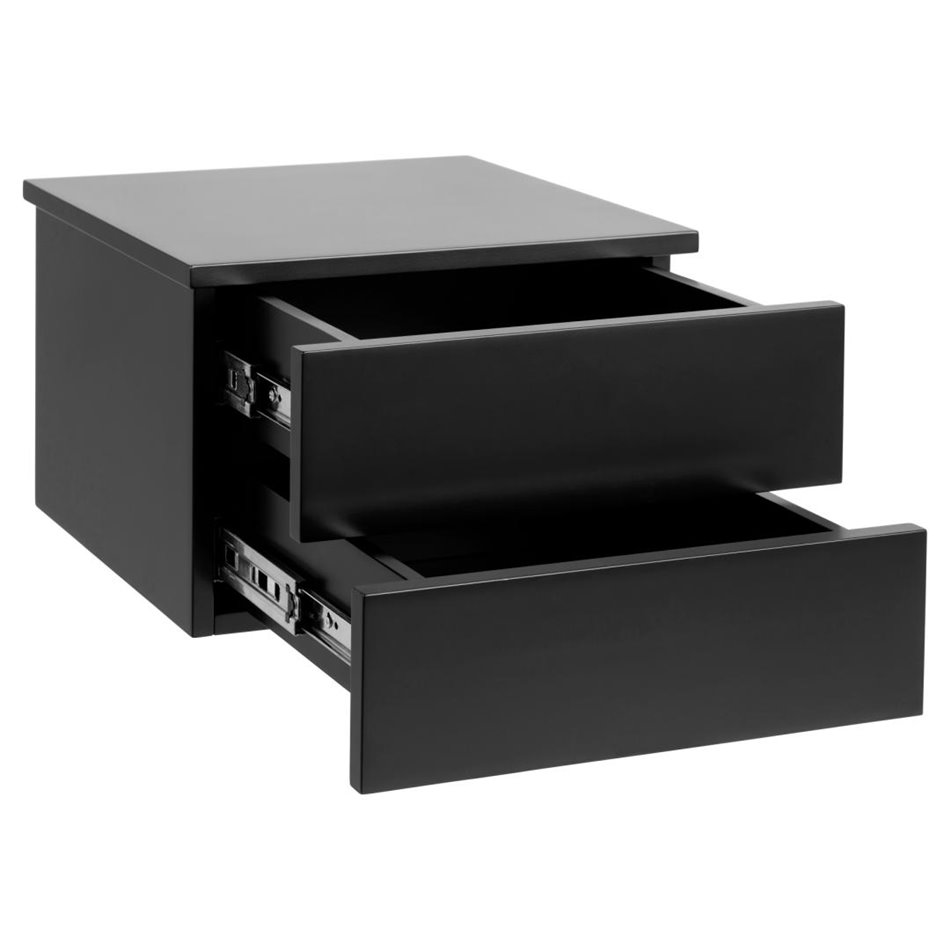 Bedside table Avignon, black, H25x37x32cm 