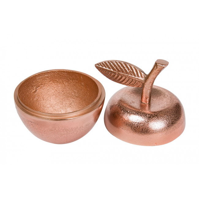 Decorative bowl Apple, aluminium, H12.5x11x11cm