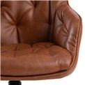 Office chair Ariko, brown, H106x60x67.5cm, seat height 47-57cm