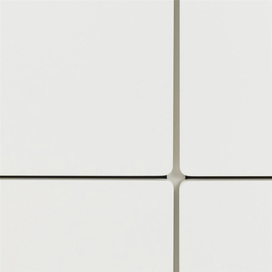 Chest of drawers Alovell, white, H90x135x40cm 