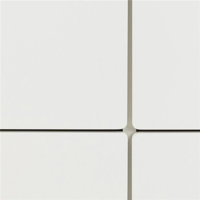 Chest of drawers Alovell, white, H90x135x40cm 