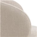 Bar chair Aleanor, beige, H110x53x56cm, seat height 65-86cm