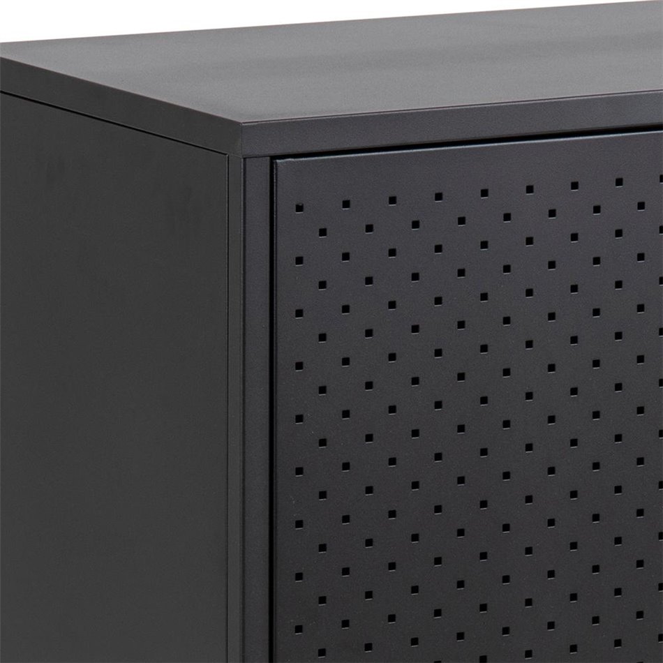Sideboard Acevton, black, H80x82x40cm 