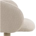 Bar chair Aleanor, beige, H110x53x56cm, seat height 65-86cm