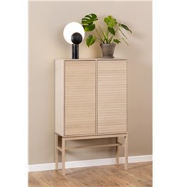 Cabinet Alinley, natural color, H150x90.8x40cm