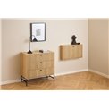 Chest of drawers Albany, natural color, H80x81x40cm 